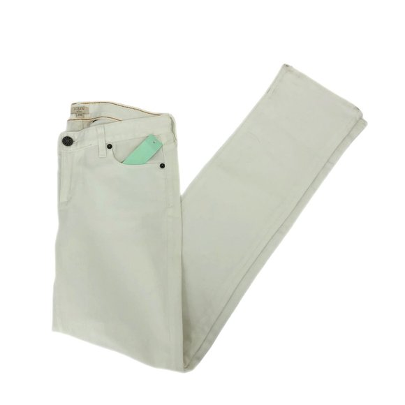 White Mid-Rise Straight-Leg Jeans | Size 29 - Picture 1 of 7